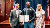 Cobb County officers recognized by governor after rescuing kids from hot car at Cumberland Mall