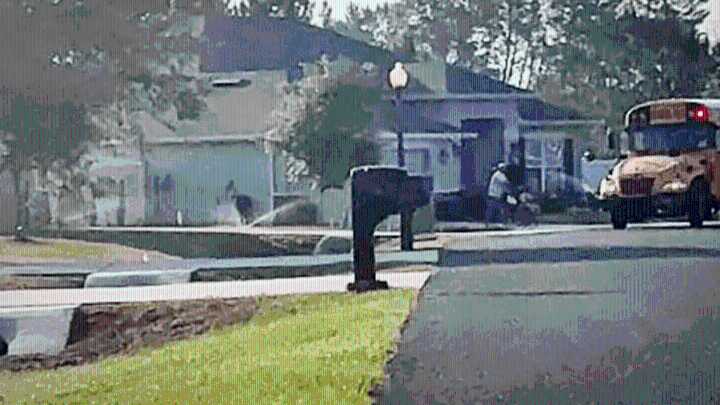Man is accused of aiming sprinklers at students with disabilities waiting for a bus