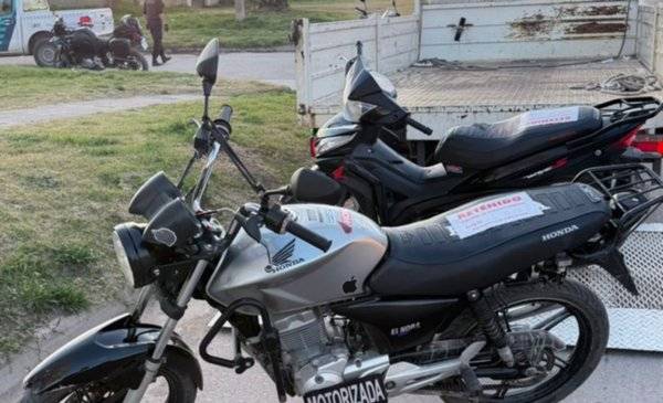 Secuestraron cuatro motos por robos y maniobras peligrosas