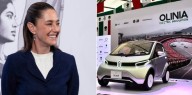 Claudia Sheinbaum presenta el emblema del primer auto eléctrico 100% mexicano