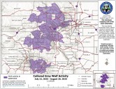 Colorado wolf map shows August locations of packs and pups