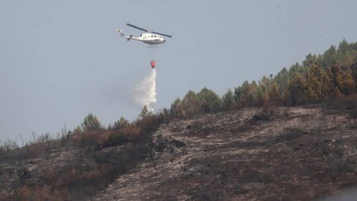 El incendio de Yeres en León amenaza Las Médulas