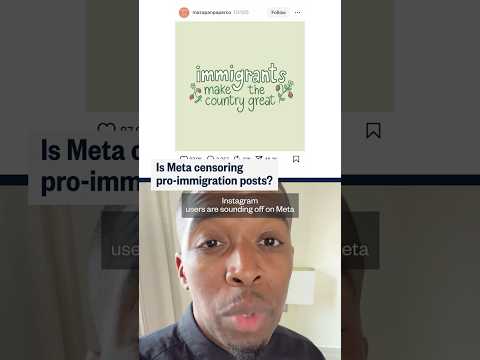 Is Meta censoring pro-immigration posts?