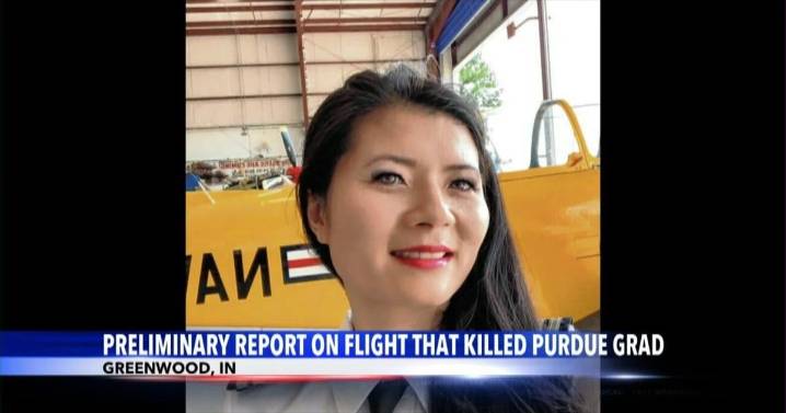 Report on Purdue grad's Greenwood crash reveals flight details