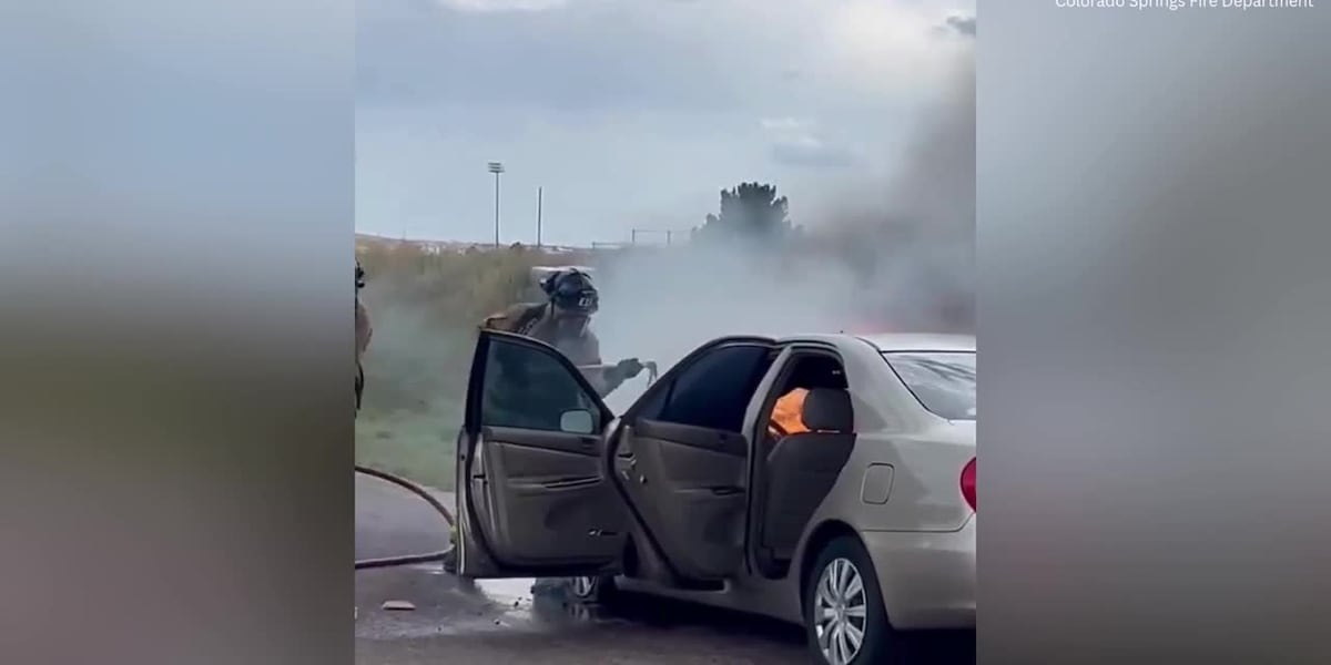 Crews are responding to a car fire at Powers, Research