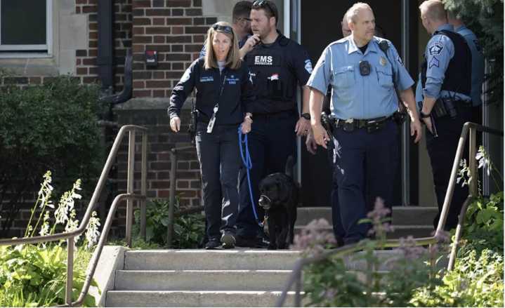 Policía de Minneapolis responde a un tiroteo en una escuela católica