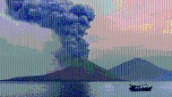 The 1883 Krakatau Eruption Turned The Skies Red, The Sunsets Green, And Moon Blue