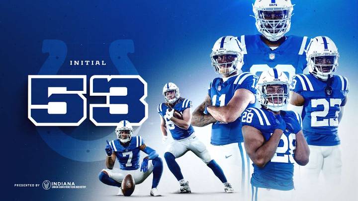 Colts announce initial 53-man roster for 2025 regular season