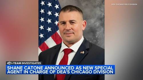 Drug Enforcement Administration names Shane Catone as new special agent in charge of Chicago field office to replace Shelia Lyons