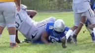 Brutal 37U and 40U football leagues go viral for being 'most brutal sport ever' with bone crunching tackles and plays