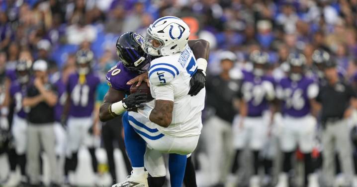 Anthony Richardson injured as Colts fall to Ravens 24-16 in their preseason opener