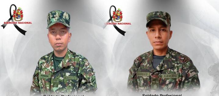 Ejército confirmó el asesinato de dos soldados: uno en combates y otro tras ser secuestrado