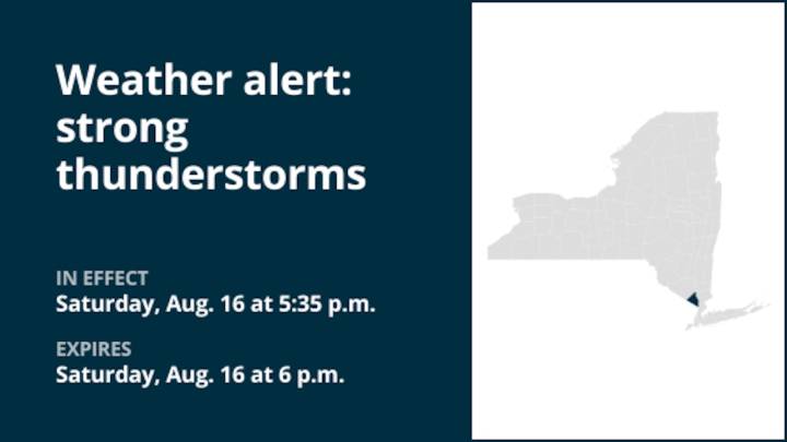 NYC weather: Prepare for pea-sized hail with thunderstorms in Rockland County Saturday – gusts up to 40 mph