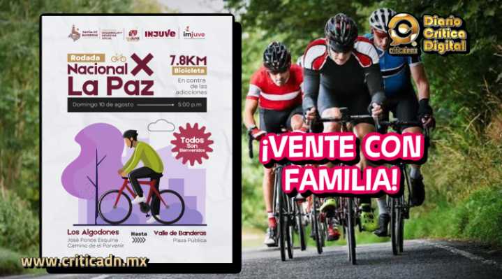 Bahía de Banderas invita a la “Rodada Nacional por la Paz” en contra de las adicciones