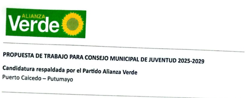 Presentación de la Propuesta del Partido Alianza Verde
