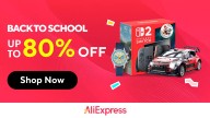 Snag up to 80% off in AliExpress Back 2 School Sale