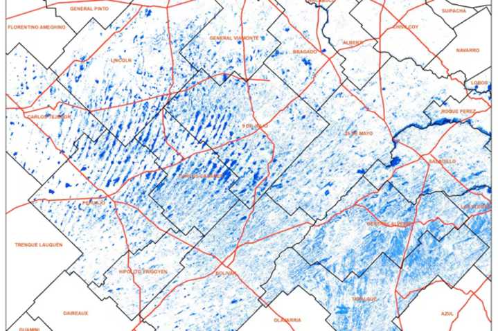 Hay más de 700.000 hectáreas bajo el agua en el centro oeste bonaerense