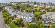 Elegant property near Plymouth has lush river views and a large garden