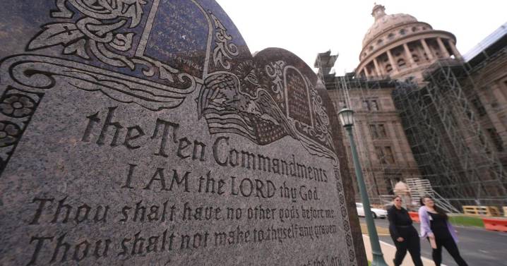 Texas can't put the Ten Commandments in certain school districts' classrooms, judge says