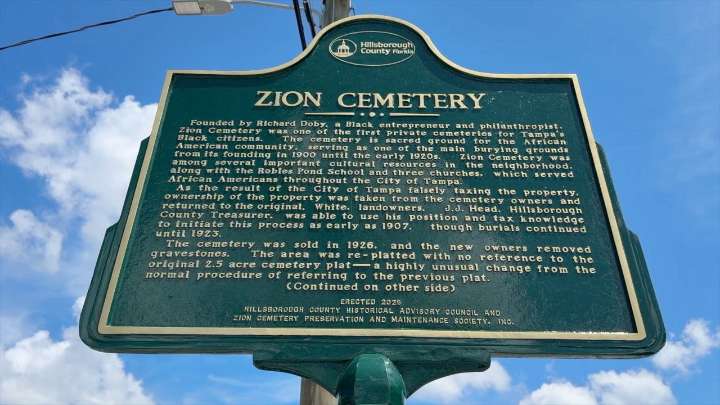 Community advocates continue to call for action over Zion Cemetery in Tampa