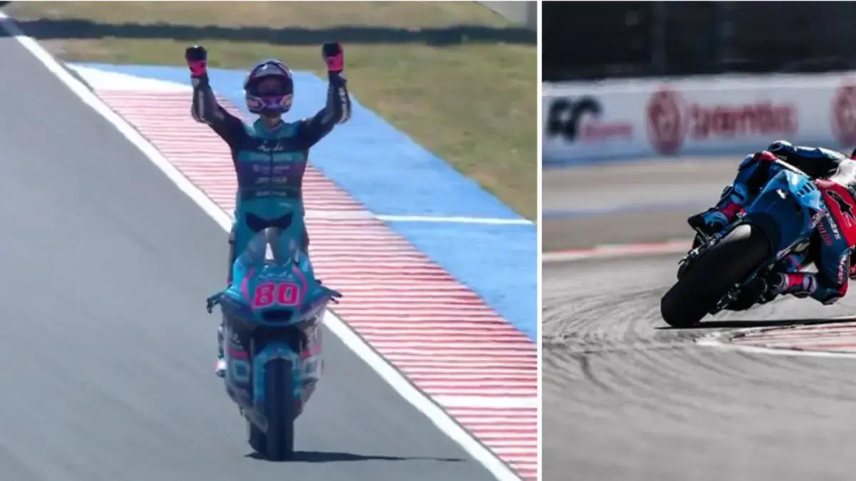 David Alonso remonta y aprovecha los fallos de González y Moreira para ganar en Moto2