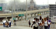 Katrina archives: New Orleans bridges expose racial divide as people flee the city
