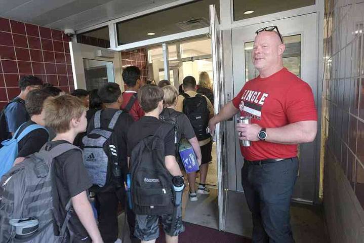 Lingle Middle School welcomes back students one year after significant tornado damage