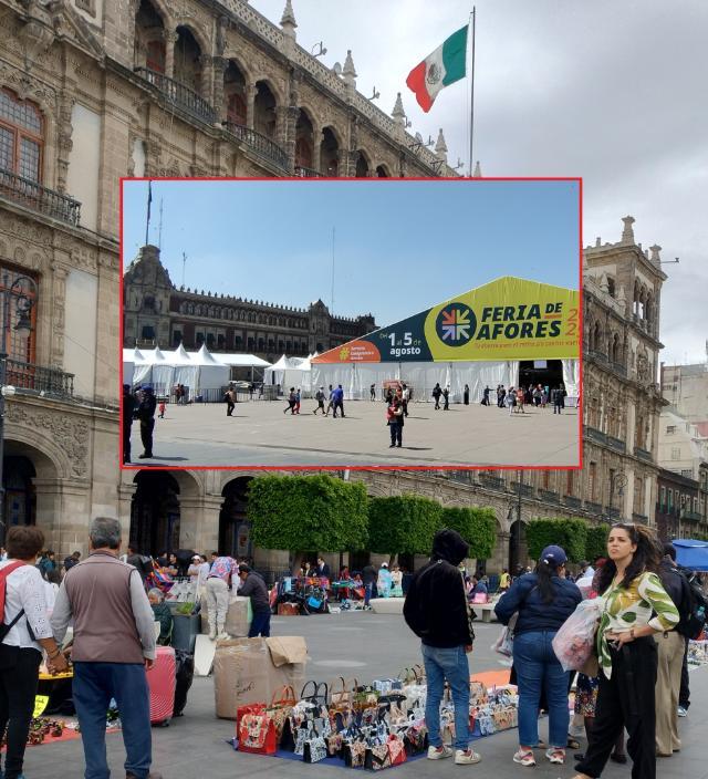 El Zócalo ya es un tianguis