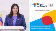 Delcy Rodríguez celebra 20 años del Banco del Tesoro, iniciativa de Chávez para el desarrollo nacional