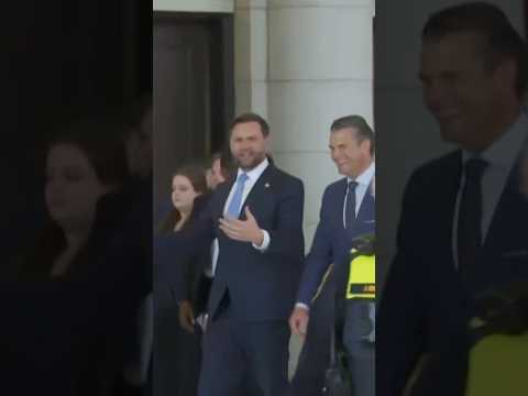 Vance, Hegseth Heckled in Visit With DC National Guard