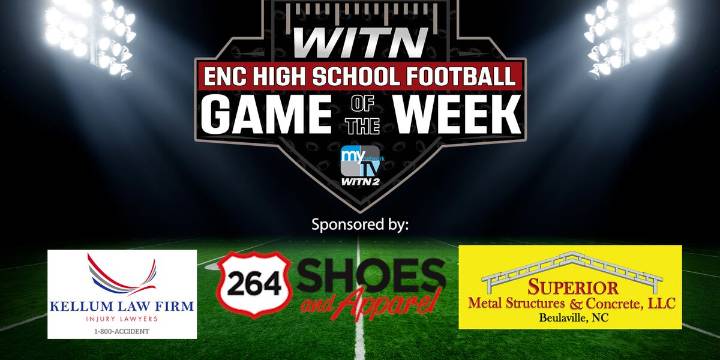 High school football games to air Fridays on WITN 7.2 and WITN streaming platforms this season