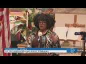 Rep. Nikema Williams talks about CDC shooting at town hall