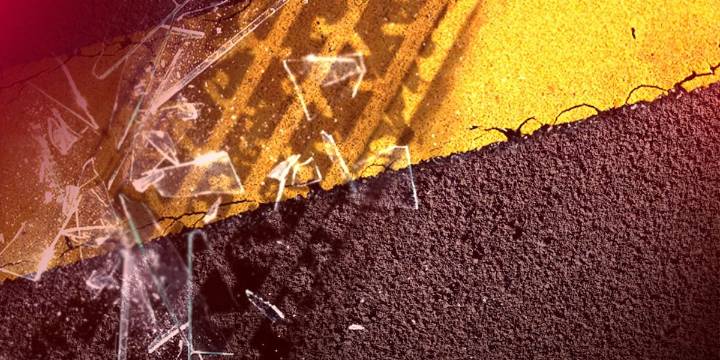 Vehicle partially overturns on I-49 south of Natchitoches