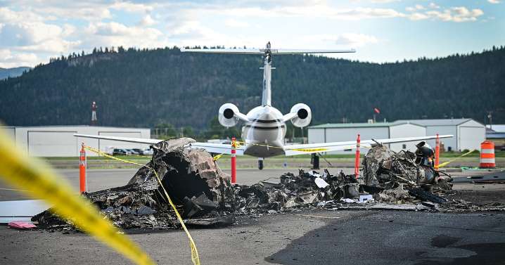 Four people survive fiery plane crash at Kalispell City Airport