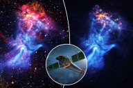 NASA captures 'cosmic hand' reaching through 150 light