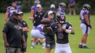 Lamar Jackson returned to practice on Monday