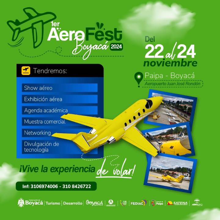 Paipa será sede de la primera Feria Aeronáutica de Boyacá