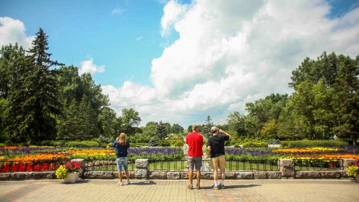 International Peace Garden handshake in North Dakota