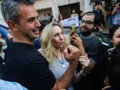 Las fotos y los videos de los incidentes en el acto de Karina Milei y Martín Menem en Corrientes