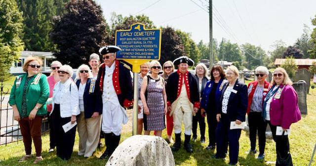 Historic marker dedicated at West Burlington Cemetery