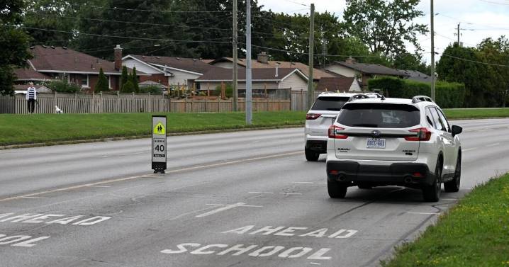 Flexible in-road speed limit signs coming to Welland school zones