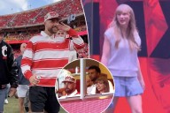 Travis Kelce, Taylor Swift take in Cincinnati opener days after engagement