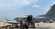 Gestante y mellizos en riesgo fueron trasladados en aviones ambulancia de la Fuerza Aérea del Perú