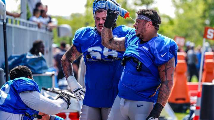 Dan Campbell: Lions' Tate Ratledge looking 'like a starting NFL guard'