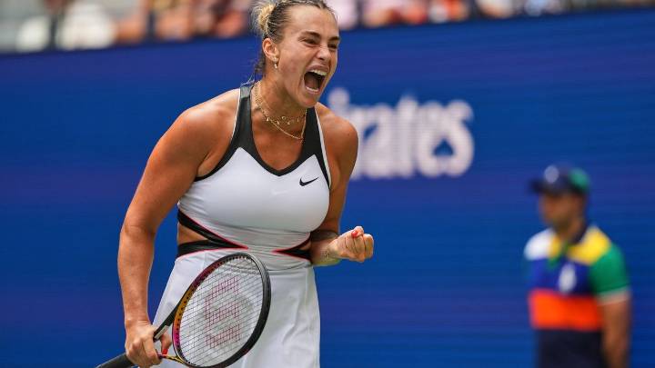 Defending champion Aryna Sabalenka wins her first match at the US Open