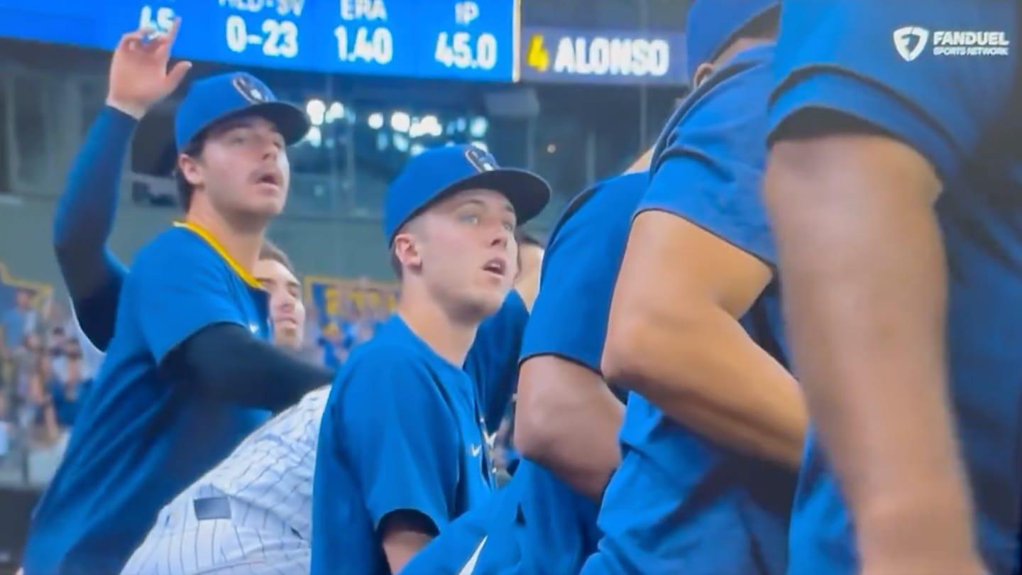 Brewers Dugout Was So Pumped Watching Isaac Collins' Walk