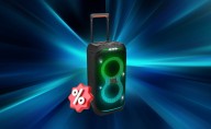 Bocina JBL Partybox Stage 320 baja de precio en JBL Week, ¿vale la pena?