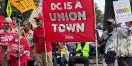 Workers rally in Washington ahead of Labor Day