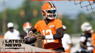 Shedeur Sanders suffers oblique injury during joint practice with Eagles