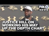 Ravens RB Justice Hill reflects on the path taken to this point of his career